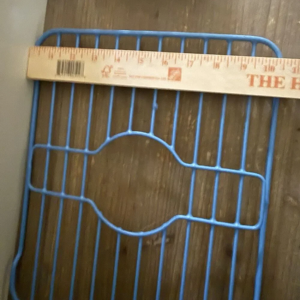 Vintage Rubbermaid Coated Wire, Blue Sink Protector Rack Slate 90s Never Used